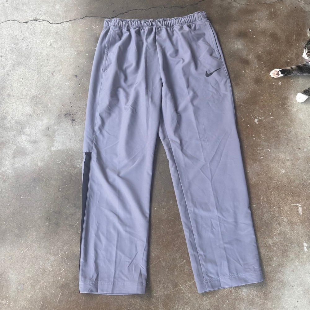 Nike Dri-FIT Track Pants Mens XXL Gray Excellent Straight Leg Athletic Pockets